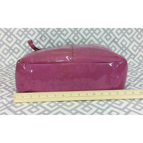 Coach Mauve East West Gallery Leather Tote Bag - Picture 7 of 12